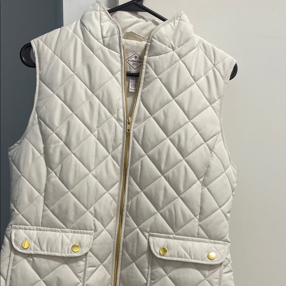 St. John's Bay Jackets & Blazers - St. John's Bay Quilted White Vest